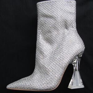 Steve Madden Y3K "Vivy" Sparkling Party Clubwear Ankle Boots